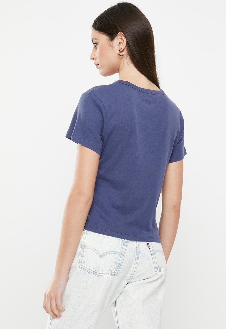 Levi’s® - Graphic rickie tee arched baby serif logo - crown blue