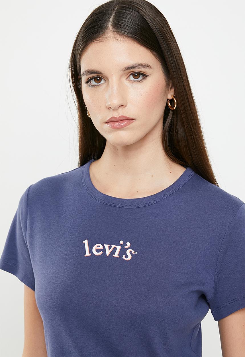 Levi’s® - Graphic rickie tee arched baby serif logo - crown blue