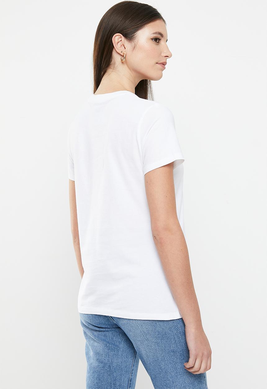 Levi’s® - Perfect tee za large batwing - white 