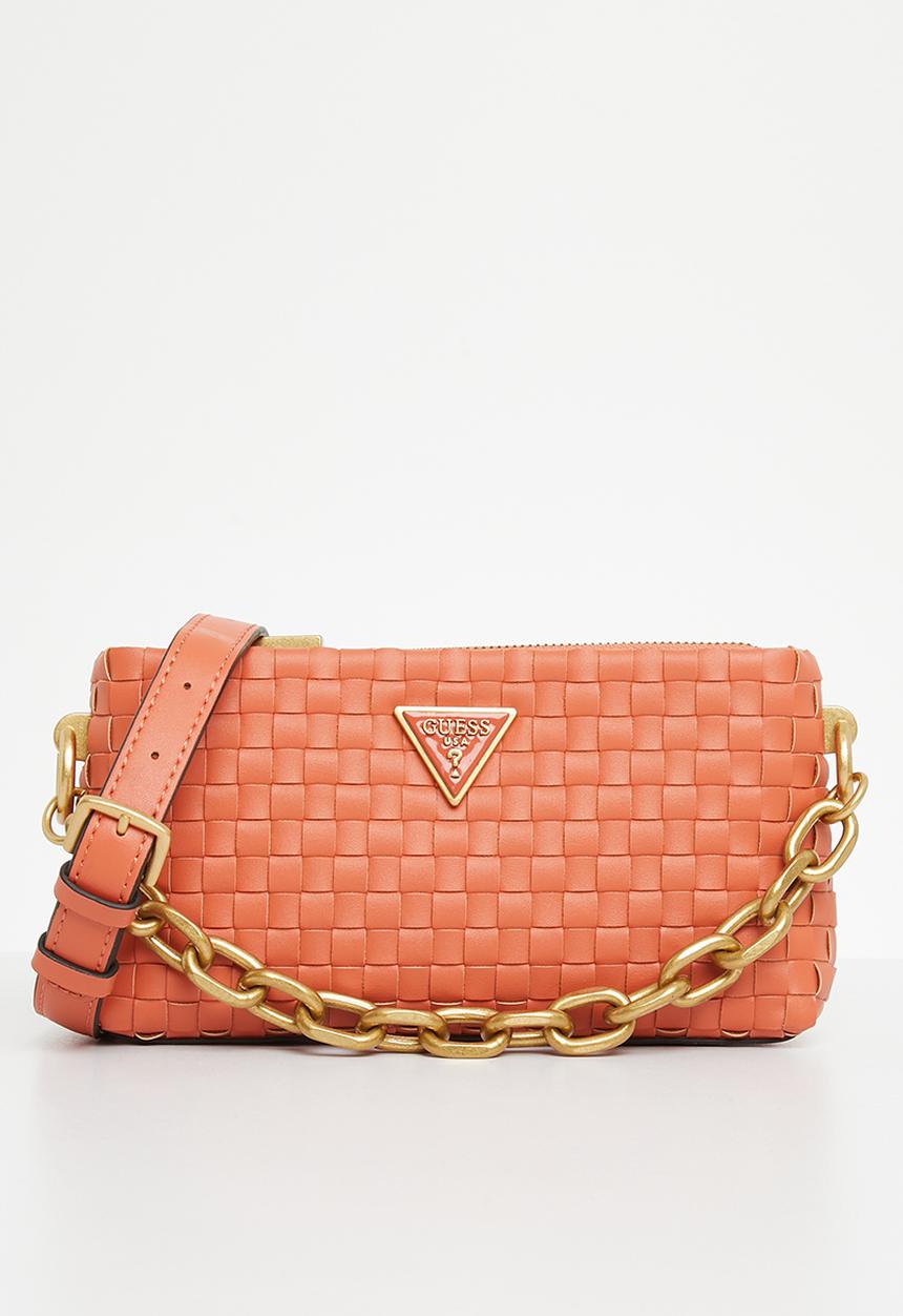 GUESS - Lisbet mini crossbody top zip - papaya
