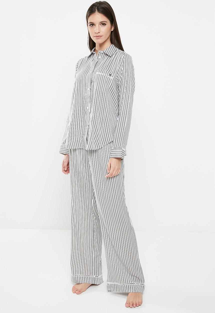 Tommy Hilfiger - Nola woven pants - stripes beige