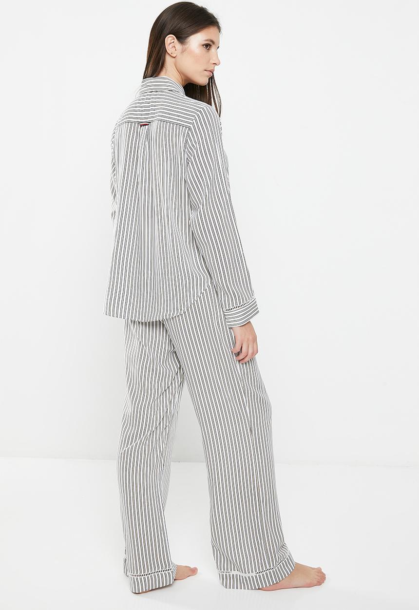 Tommy Hilfiger - Nola woven pants - stripes beige