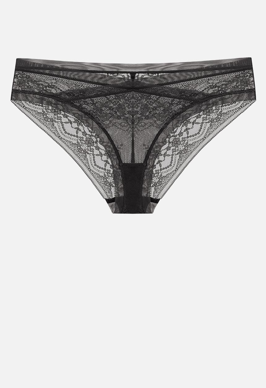 Janet Reger - Statement wildflower brazilian - graphite