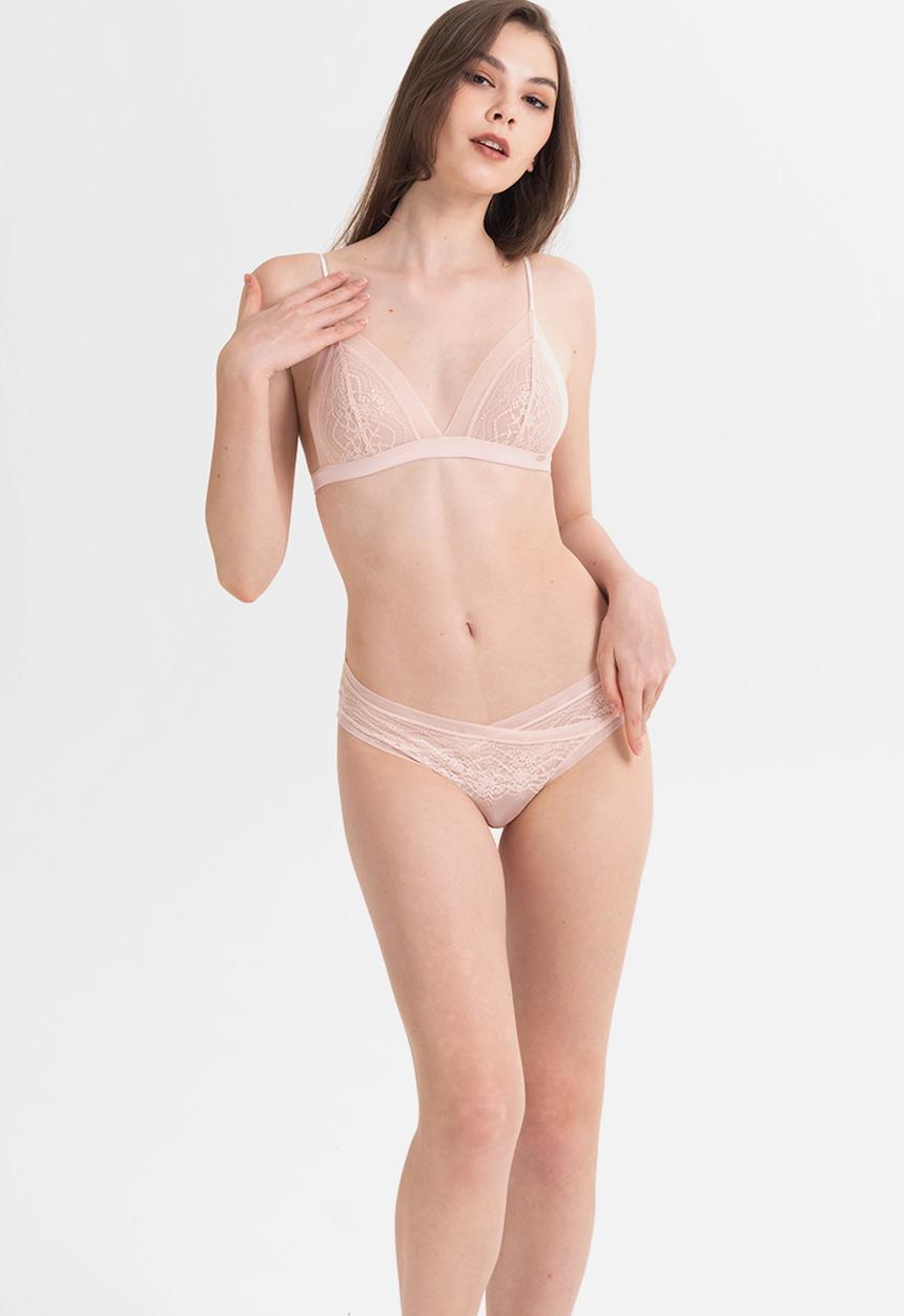 Janet Reger - Statement wildflower brazilian - rose quartz
