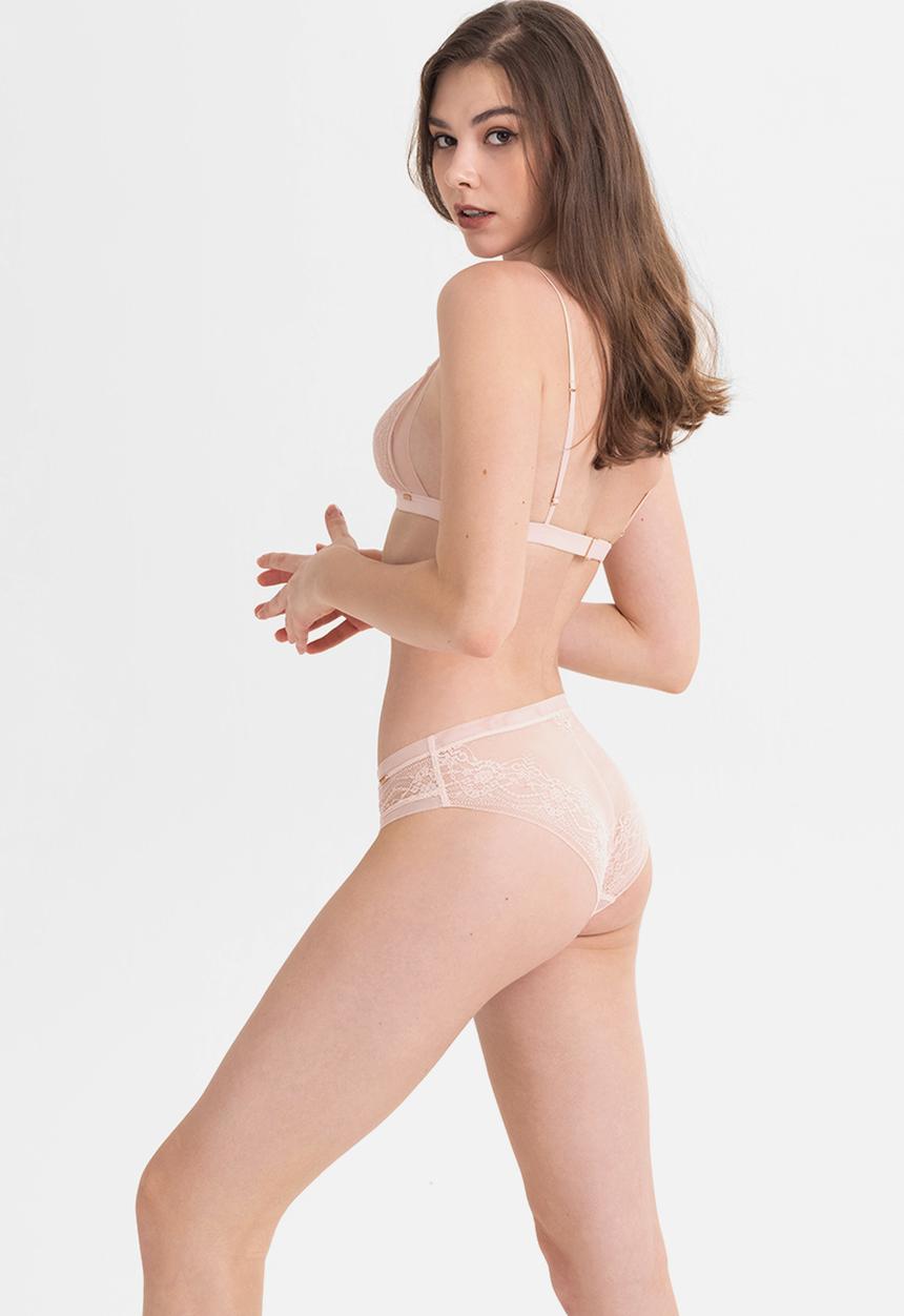 Janet Reger - Statement wildflower brazilian - rose quartz