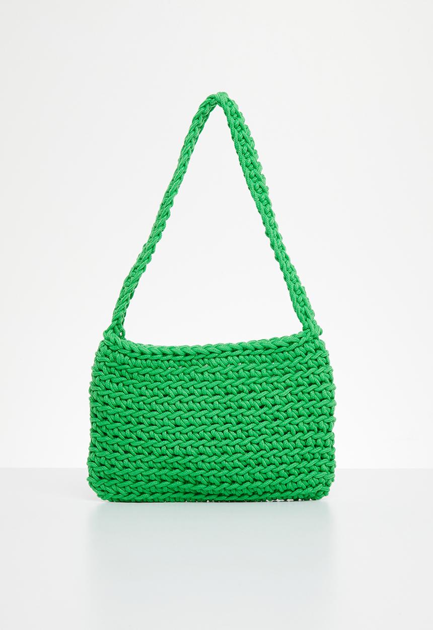 Superbalist - Nellie woven shoulder bag - green