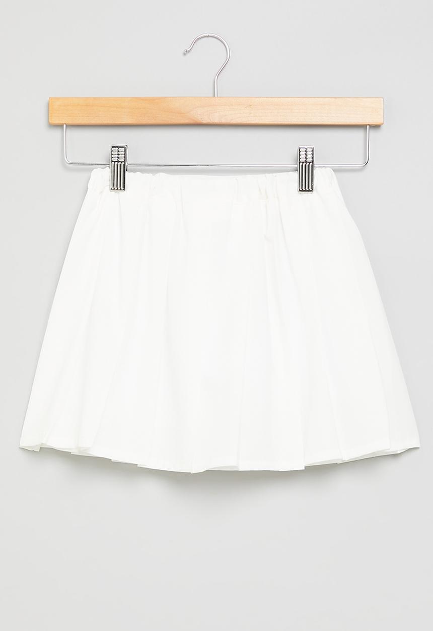 Pop Candy - Girls pleated skirt - white