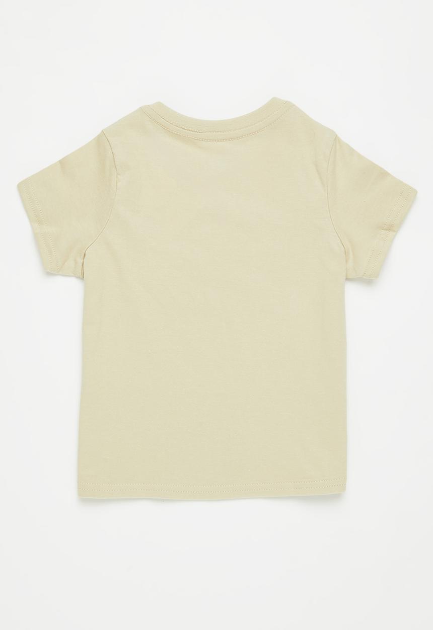 Pop Candy - 2 Pack printed tee - stone & orange