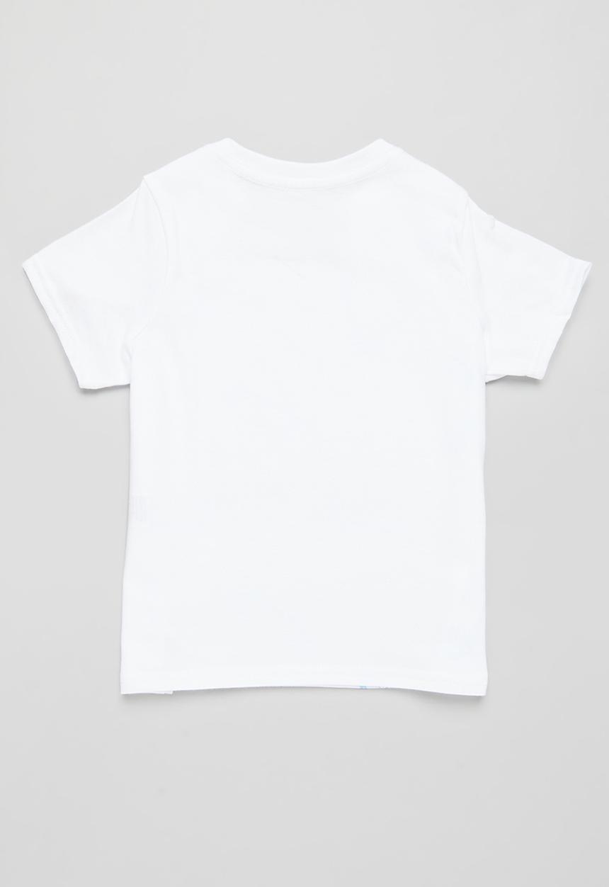 Pop Candy - 2 Pack printed tee - white & blue 