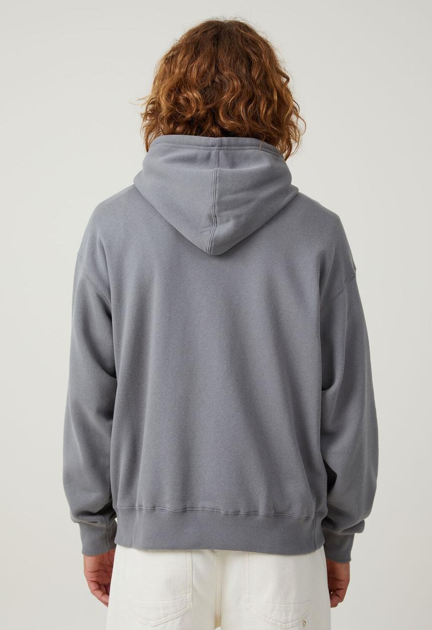 Cotton On - Mack trucks oversized hoodie - lcn mac slate stone / crossed flags