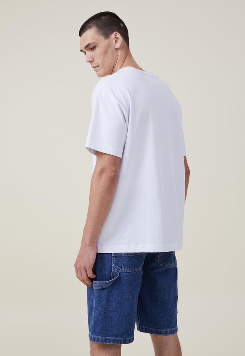 Cotton On - Carpenter short - mid blue denim
