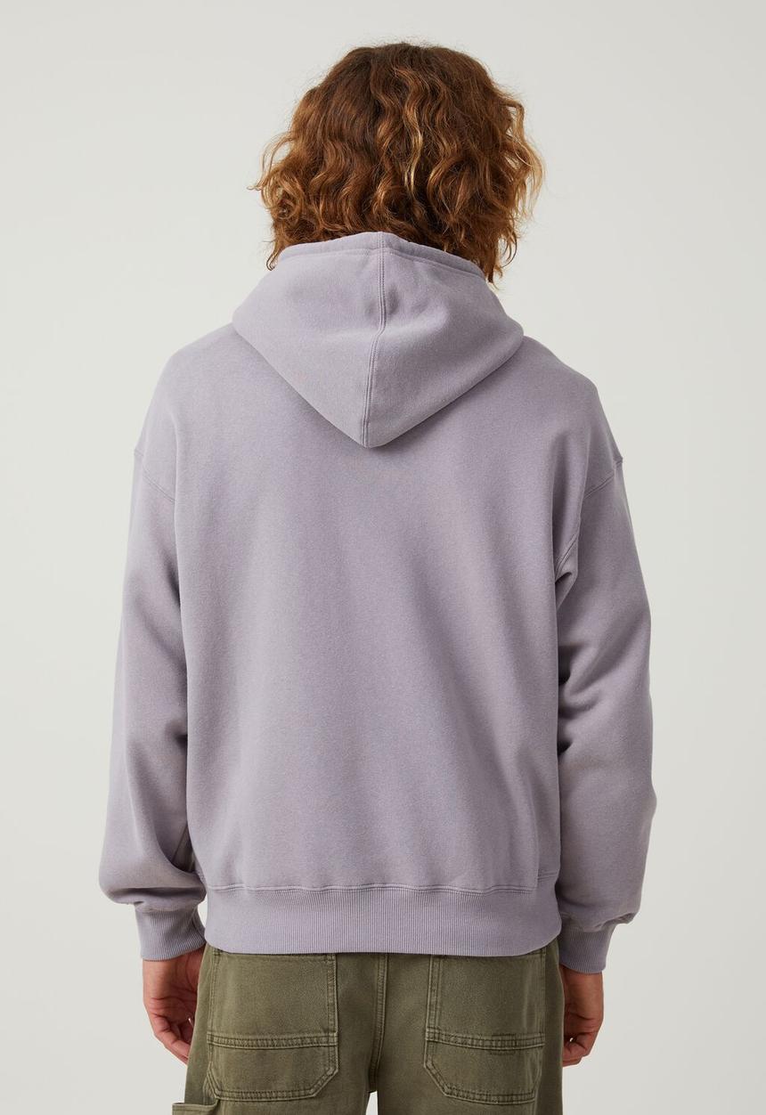 Cotton On - Mack trucks oversized hoodie - lcn mac washed brick / monochrome logo