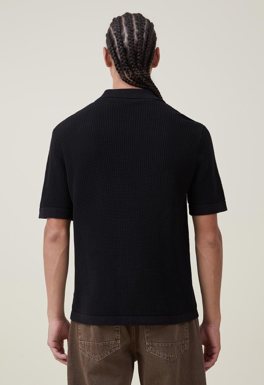 Cotton On - Pablo short sleeve shirt - black