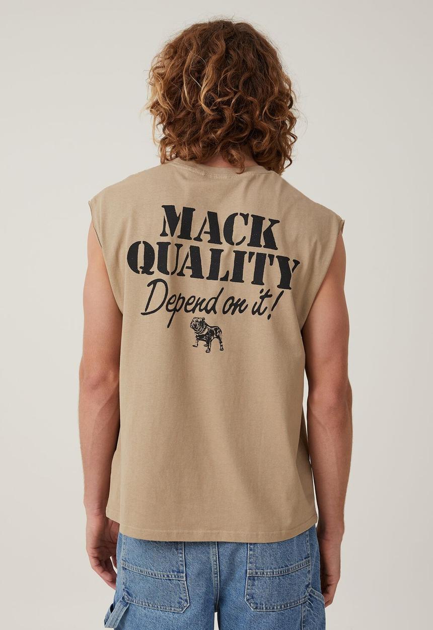 Cotton On - Mack trucks oversized muscle - lcn mac gravel stone / signwriter