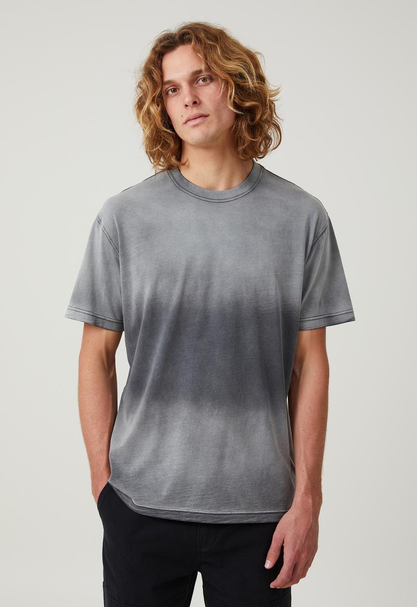 Cotton On - Sun fade T-shirt - washed black