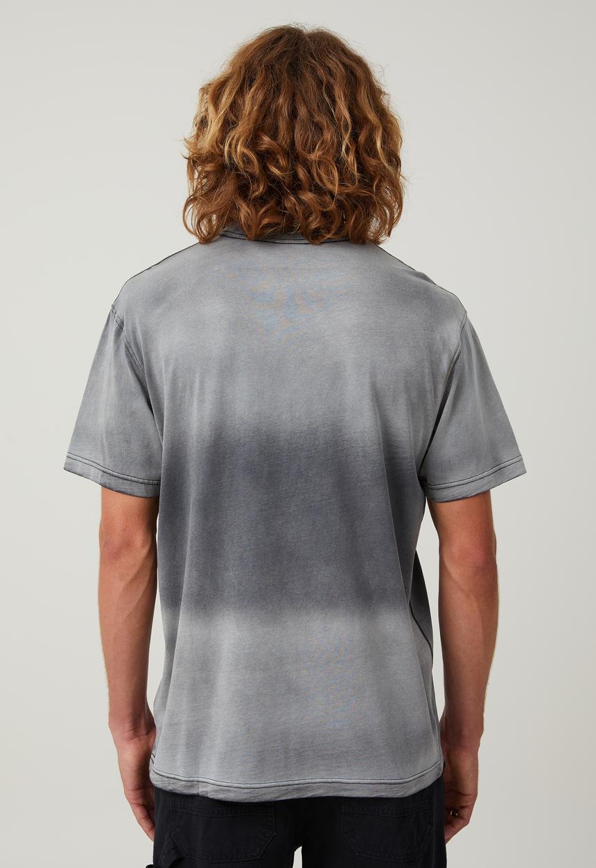 Cotton On - Sun fade T-shirt - washed black