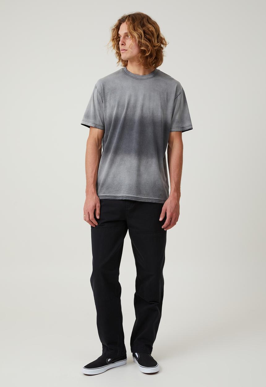 Cotton On - Sun fade T-shirt - washed black