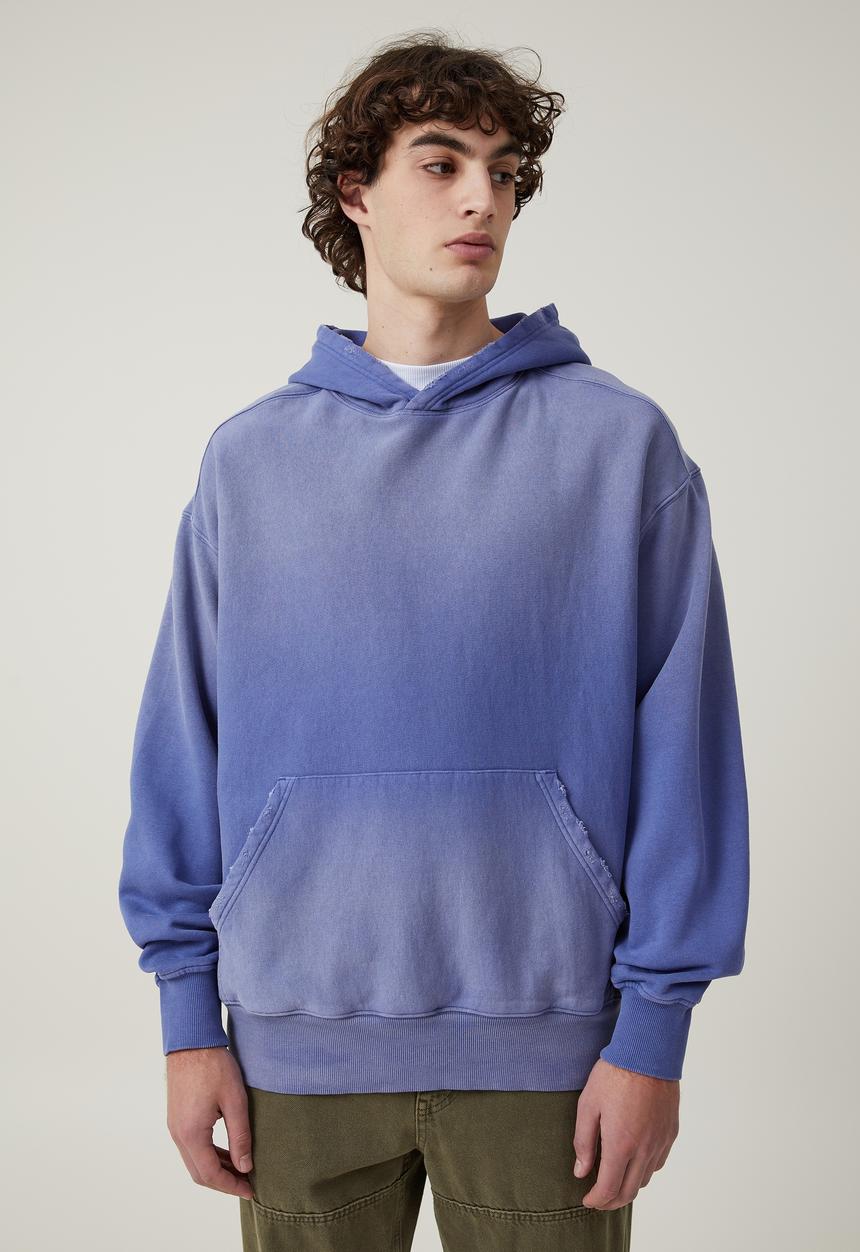 Cotton On - Sun faded oversized hoodie - mazarine blue