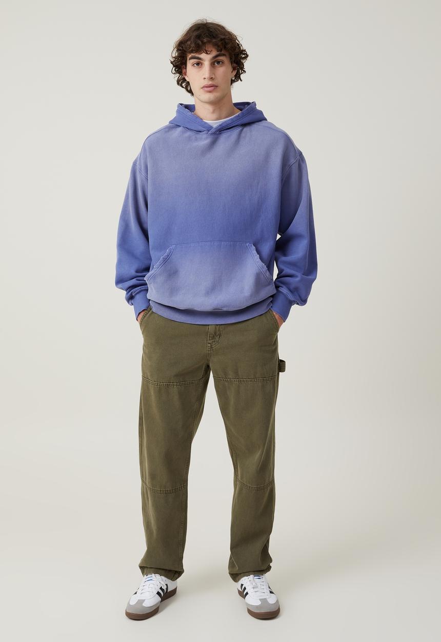 Cotton On - Sun faded oversized hoodie - mazarine blue