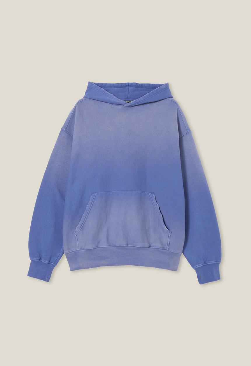 Cotton On - Sun faded oversized hoodie - mazarine blue