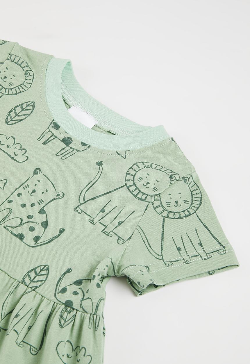 Pop Candy - Printed dress - sage