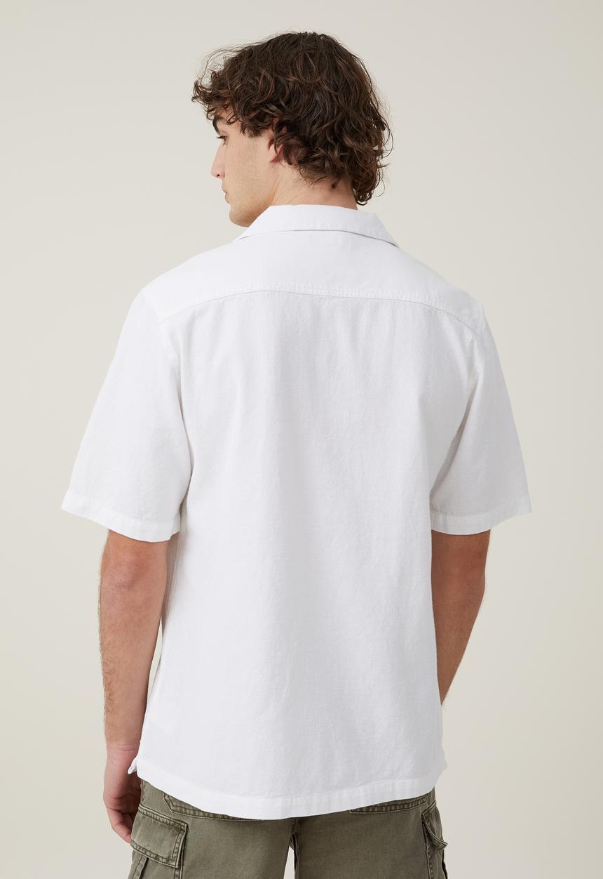 Cotton On - Utility short sleeve shirt - white