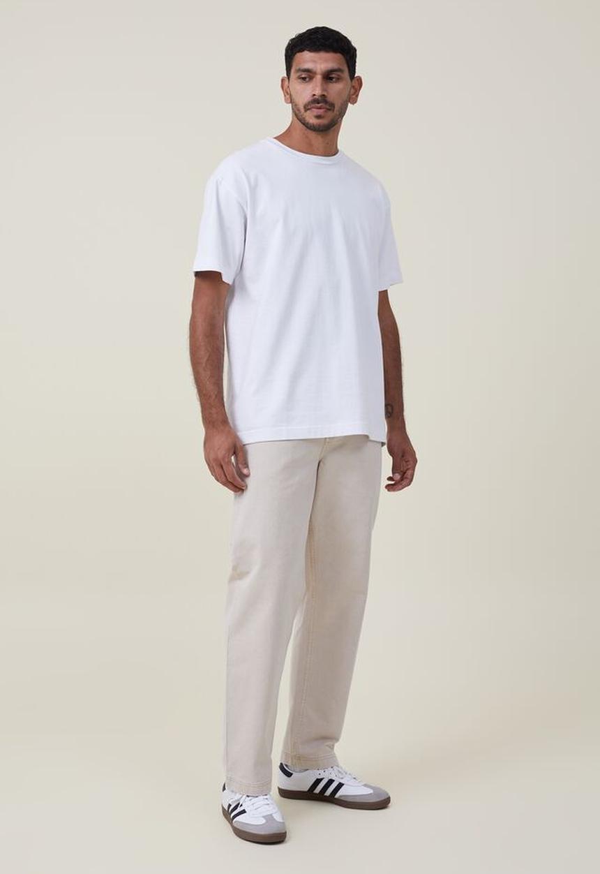 Cotton On - Loose fit pant - carpenter washed stone twill