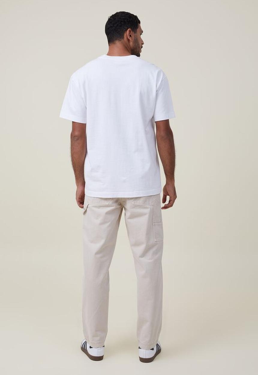 Cotton On - Loose fit pant - carpenter washed stone twill