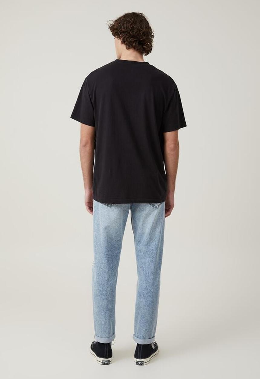 Cotton On - Relaxed tapered jean - san diego blue rip