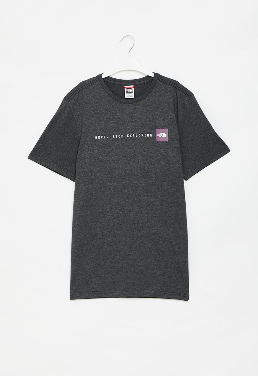 The North Face - Mens short sleeve never stop exploring tee - grey