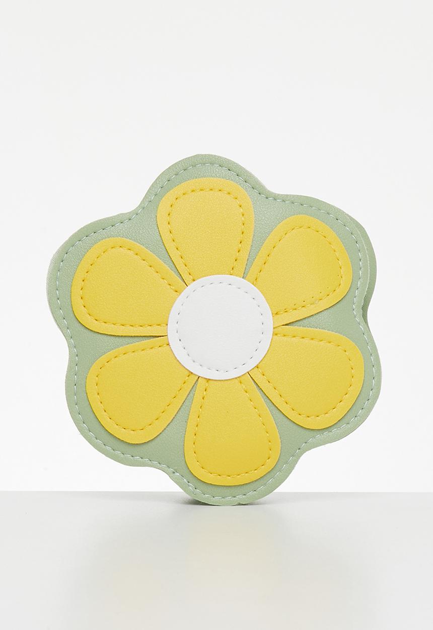 Pop Candy - Flower crossbody bag - green & yellow