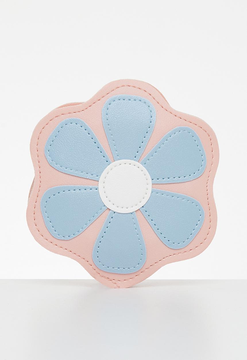 Pop Candy - Flower crossbody bag - pink & blue