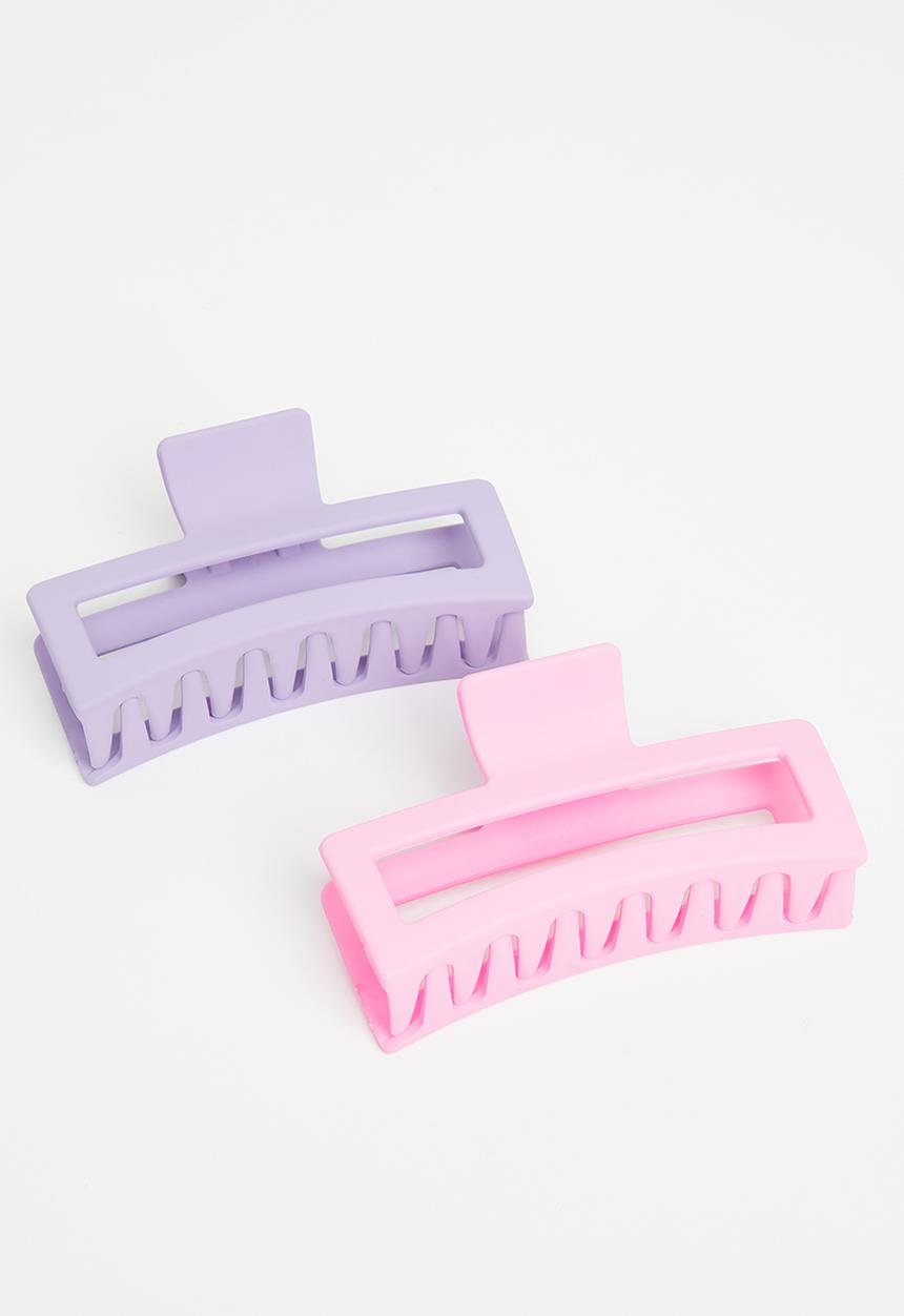 Pop Candy - 2 Pack claw clips - pink & lilac