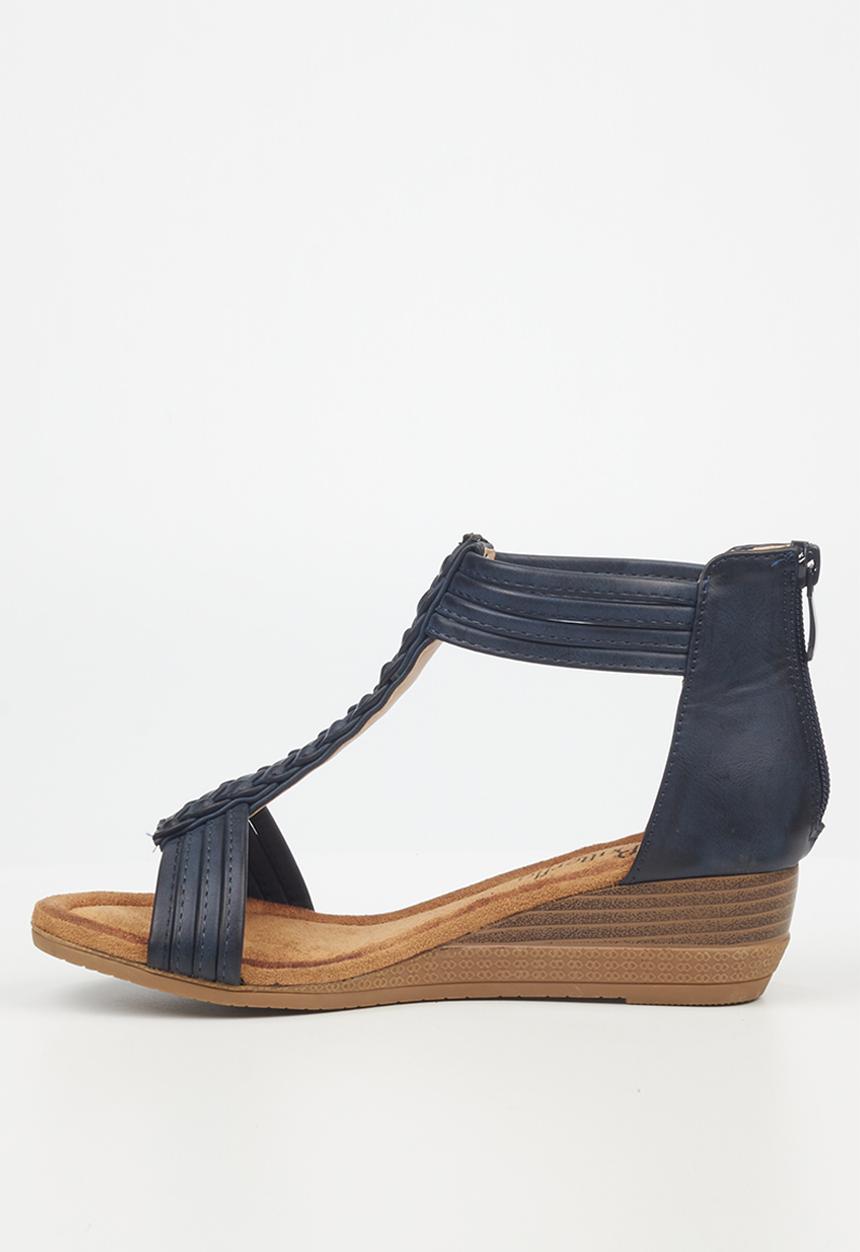 Butterfly Feet - Linah 2 wedge heel - navy