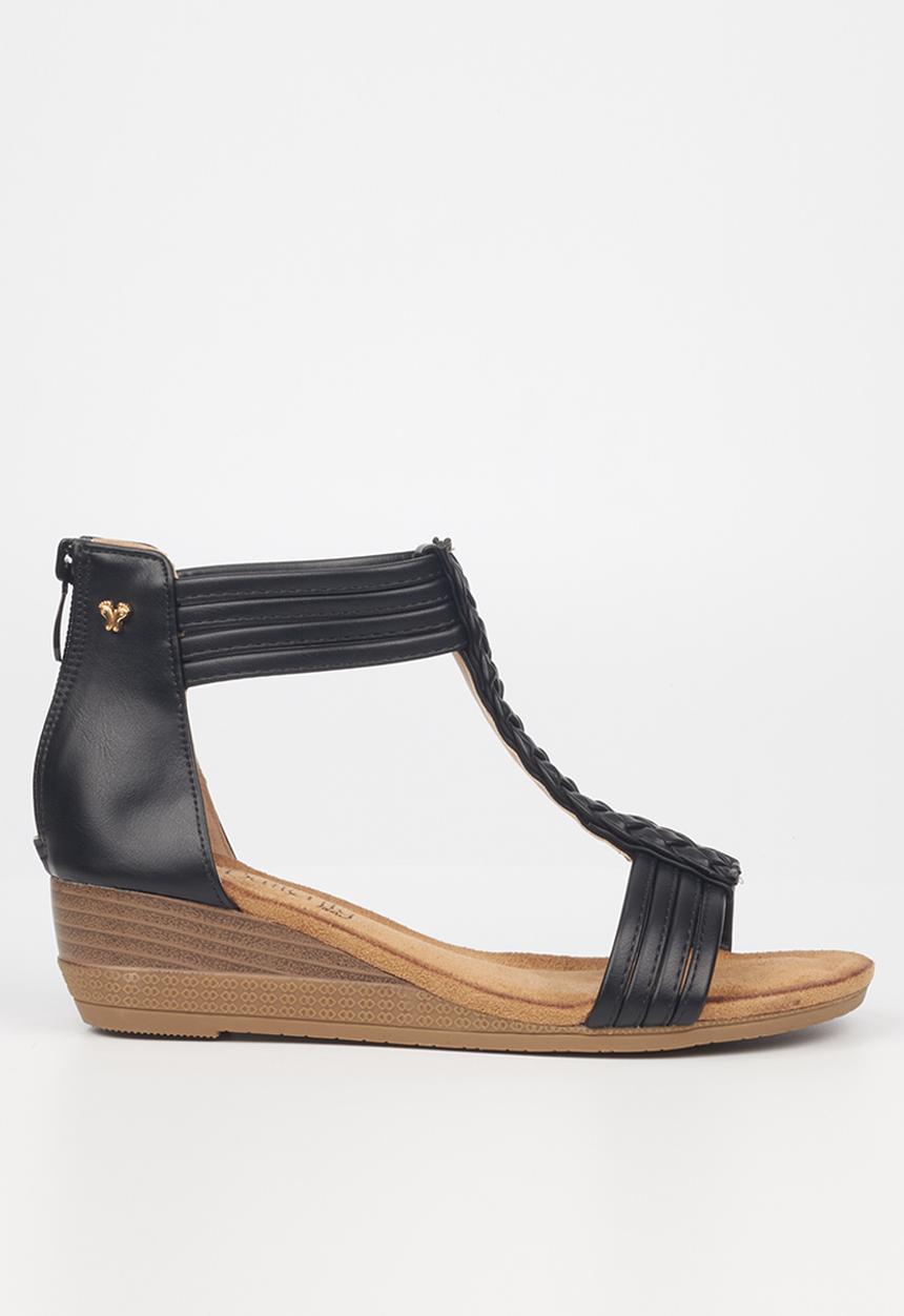 Butterfly Feet - Linah 2 wedge heel - black