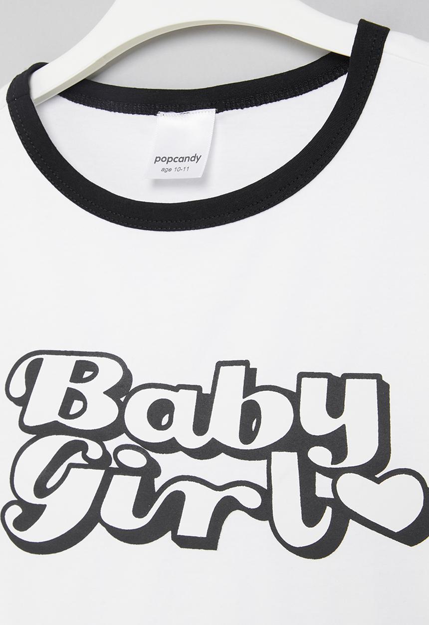 Pop Candy - Crop tee - white