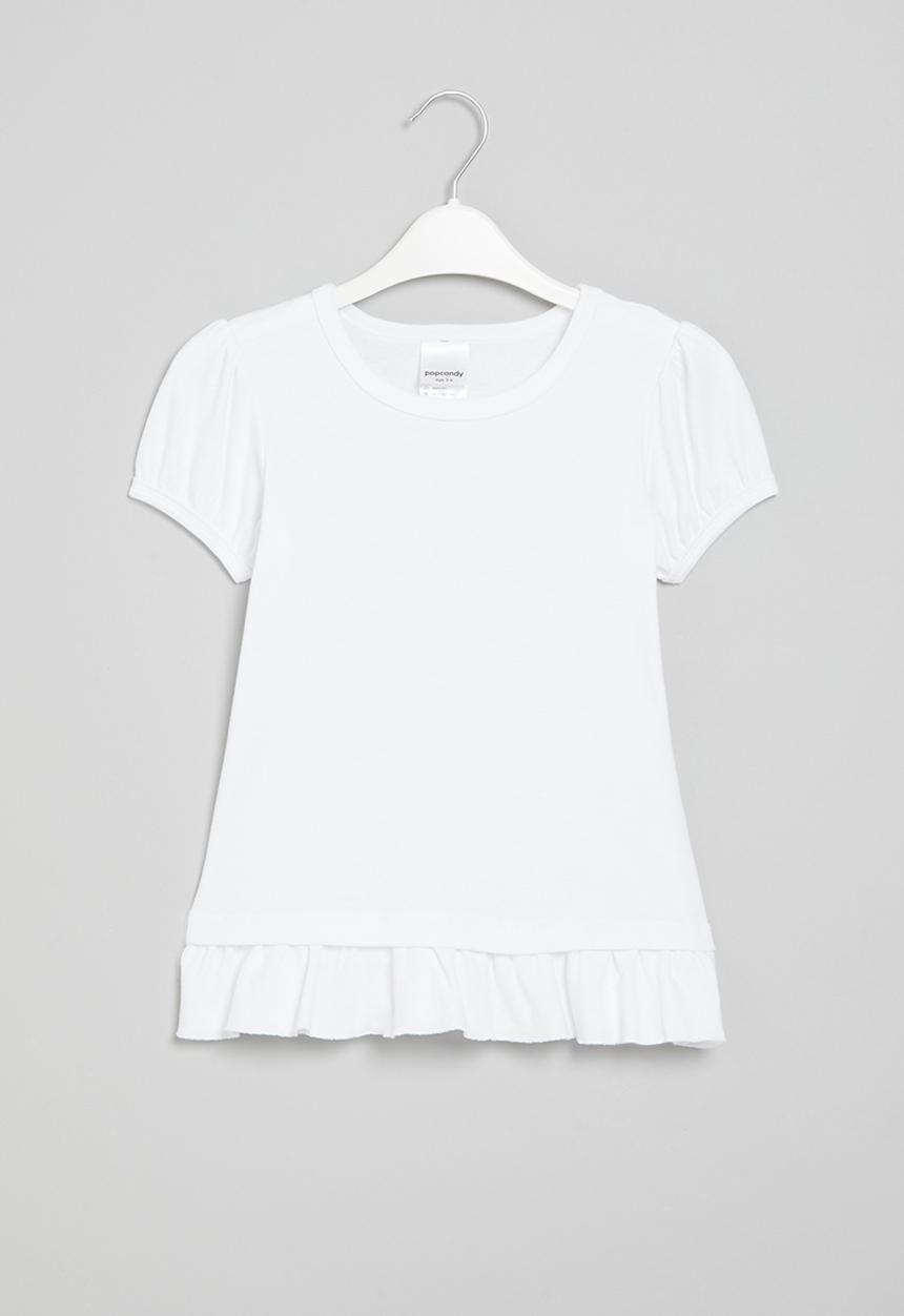 Pop Candy - Puff sleeve top - white