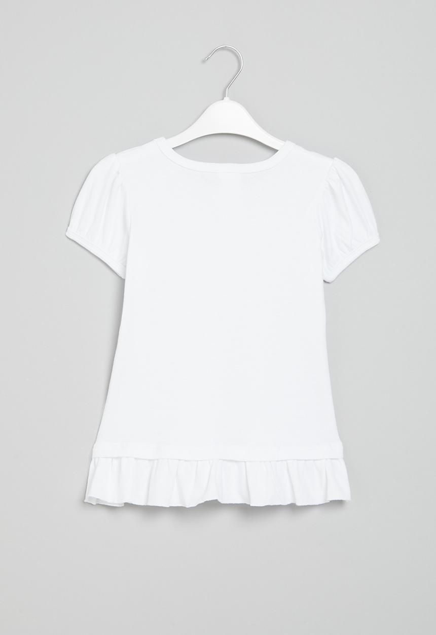 Pop Candy - Puff sleeve top - white