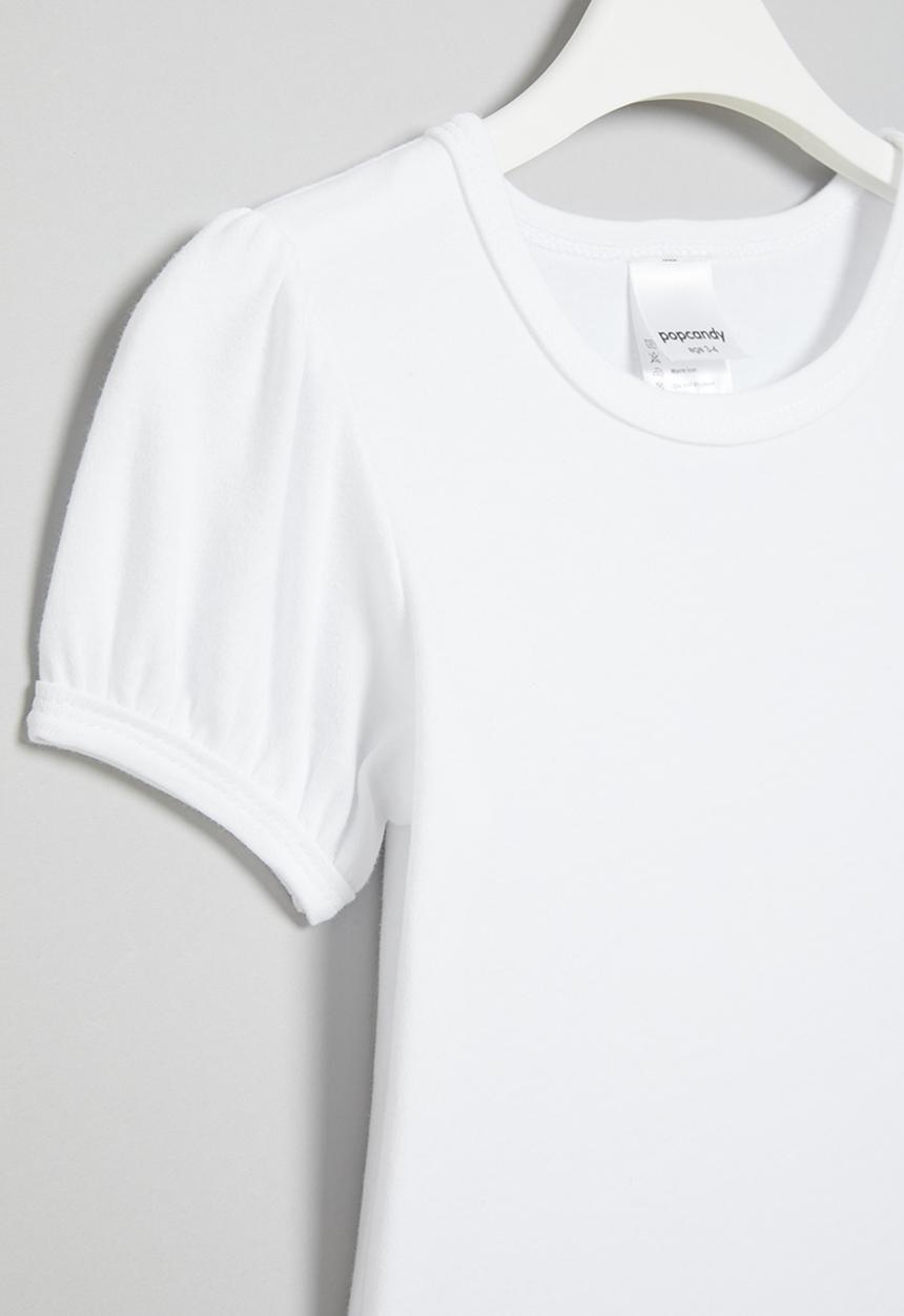 Pop Candy - Puff sleeve top - white