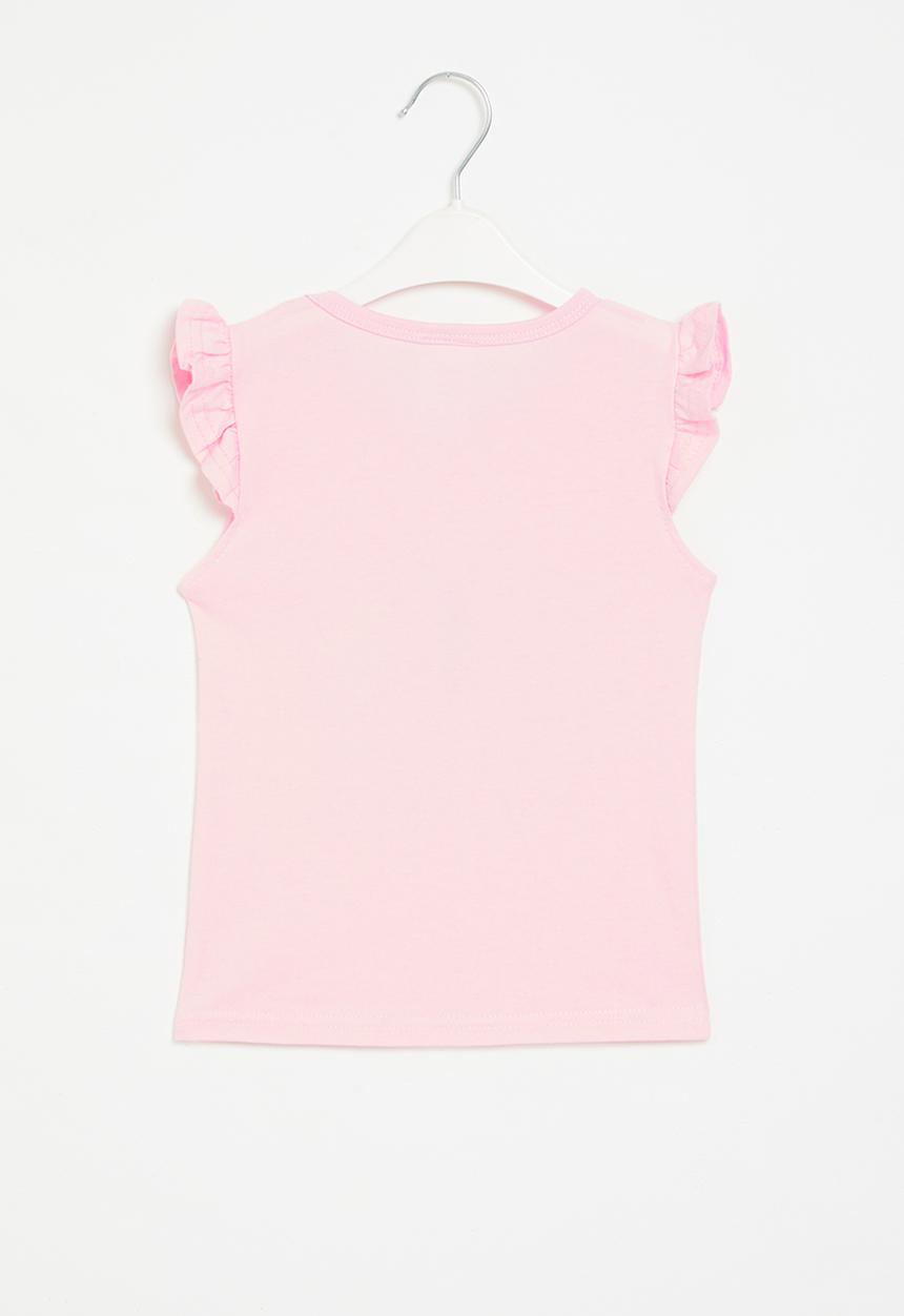 Pop Candy - Frill sleeve tee - pink