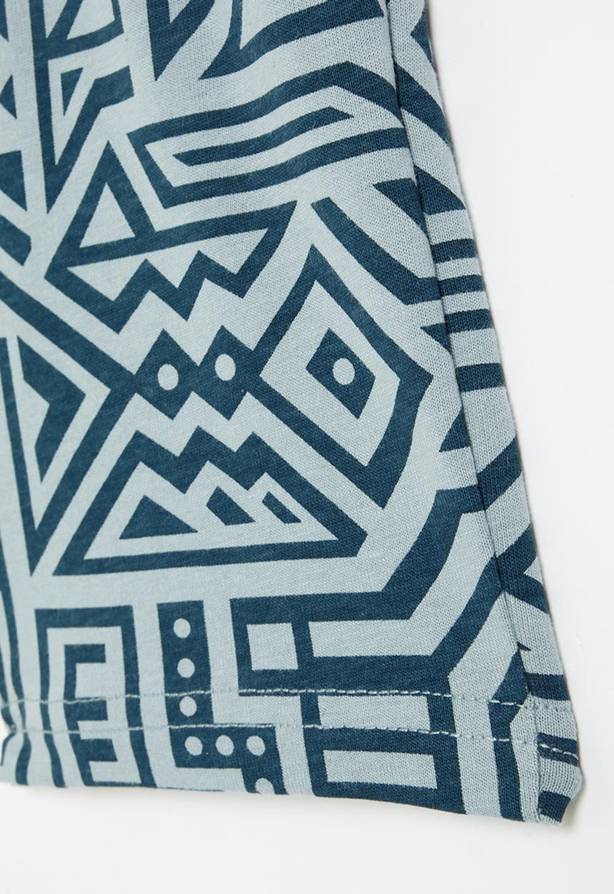 Pop Candy - Tribal print shorts - blue