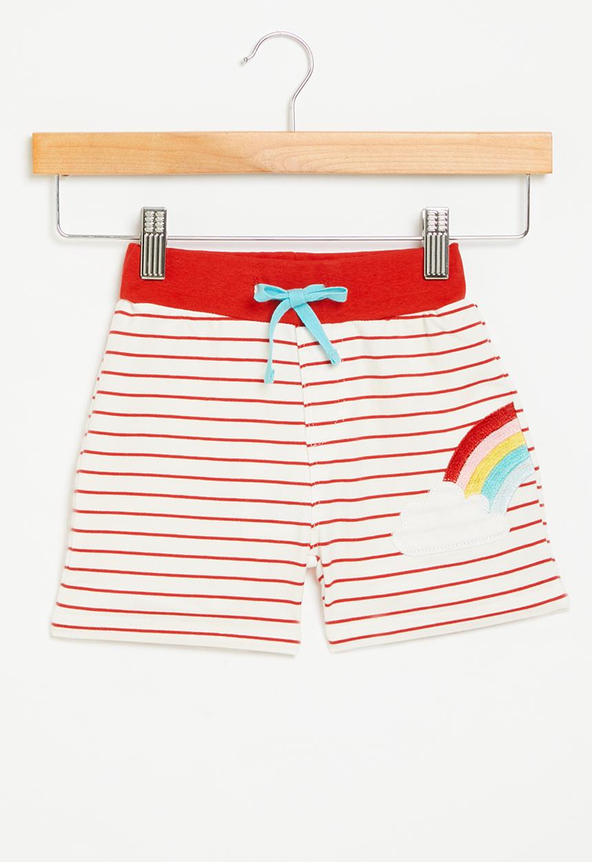 Pop Candy - Stripe shorts - red & white
