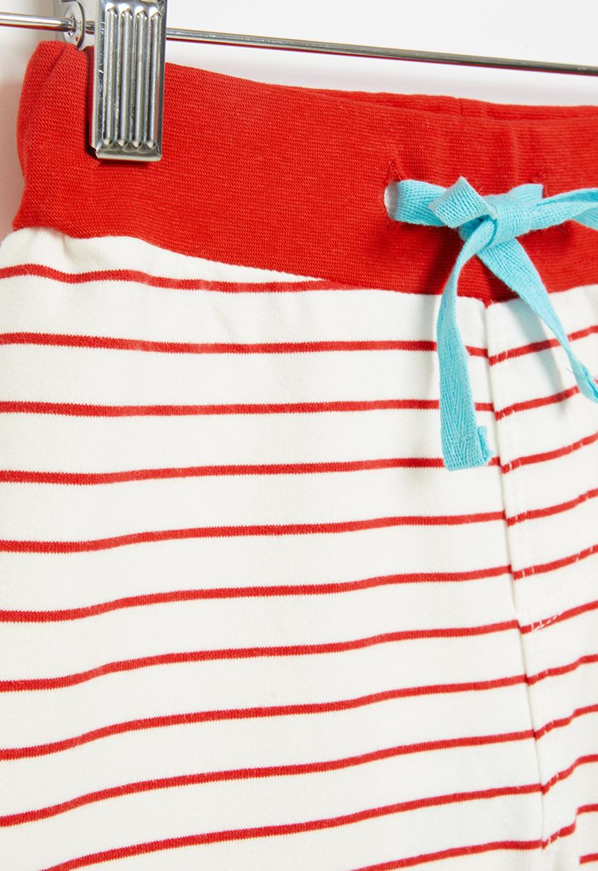 Pop Candy - Stripe shorts - red & white