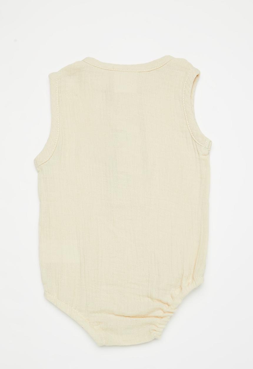 Pop Candy - Button up babygrow - neutral