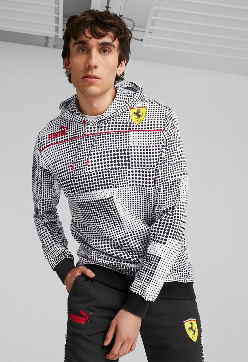 PUMA - Ferrari race camo sds hoodie sweat - puma black aop