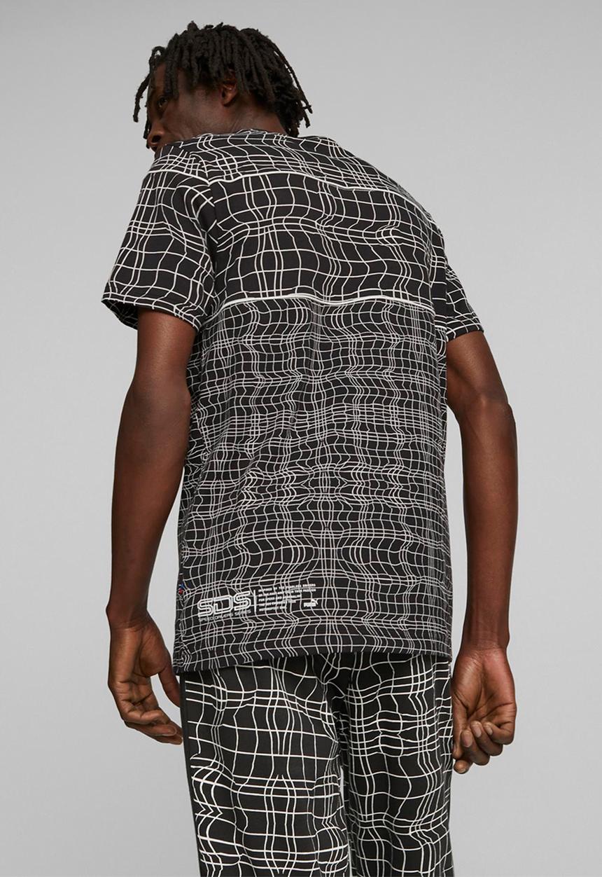 PUMA - Bmw mms camo sds tee - puma black aop