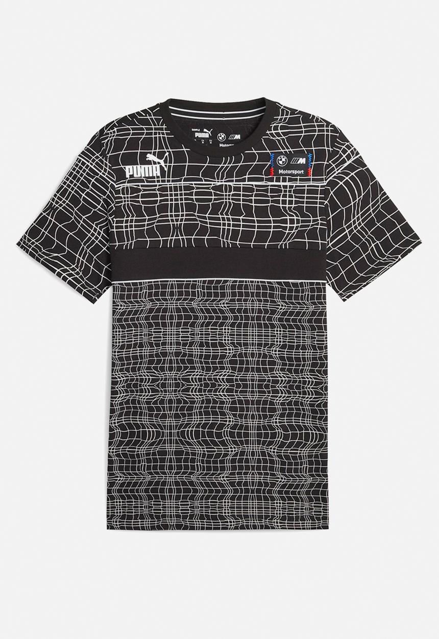 PUMA - Bmw mms camo sds tee - puma black aop