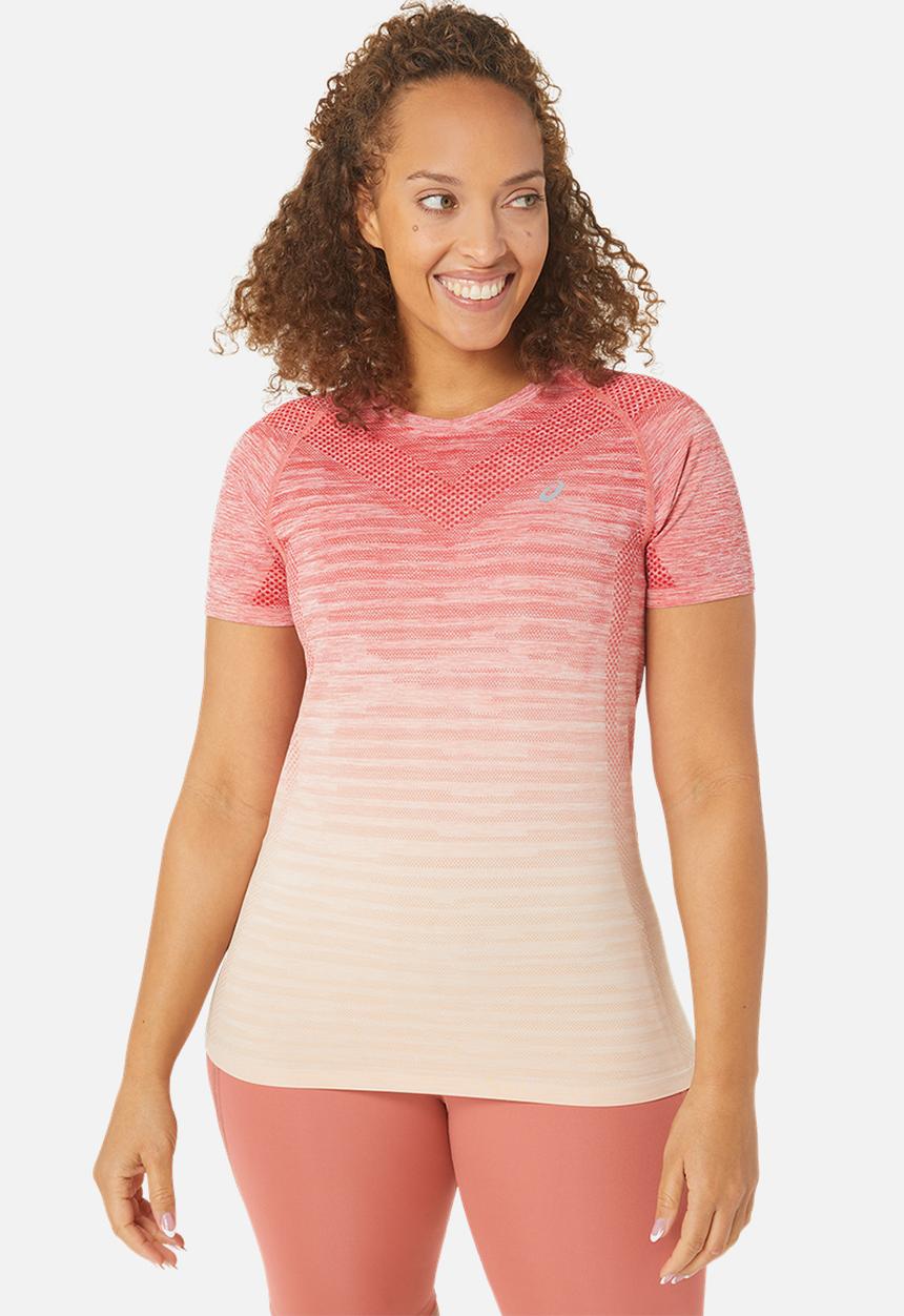 ASICS - Seamless short sleeve top - pale apricot/light garnet