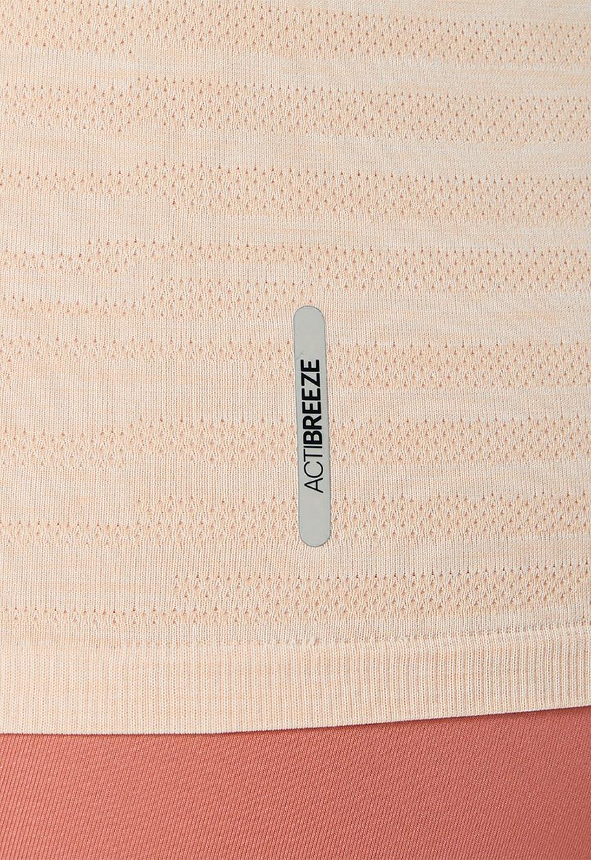 ASICS - Seamless short sleeve top - pale apricot/light garnet