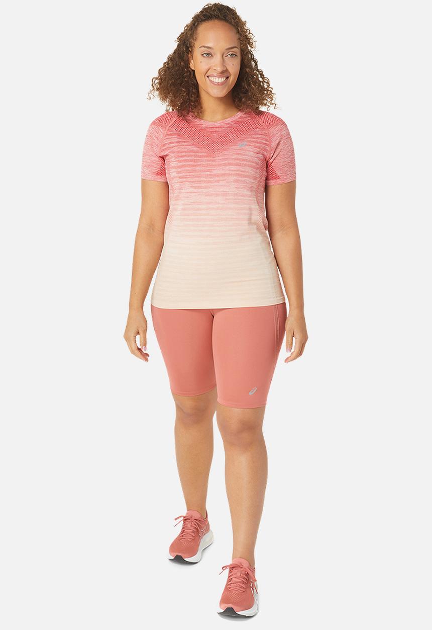ASICS - Seamless short sleeve top - pale apricot/light garnet